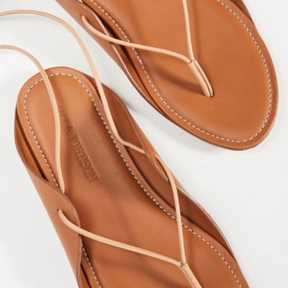 ($295) NWT Ulla Johnson Lace Up Lambskin Saddle Sandal New in Box Sz 6 / EU 36 - Picture 11 of 13